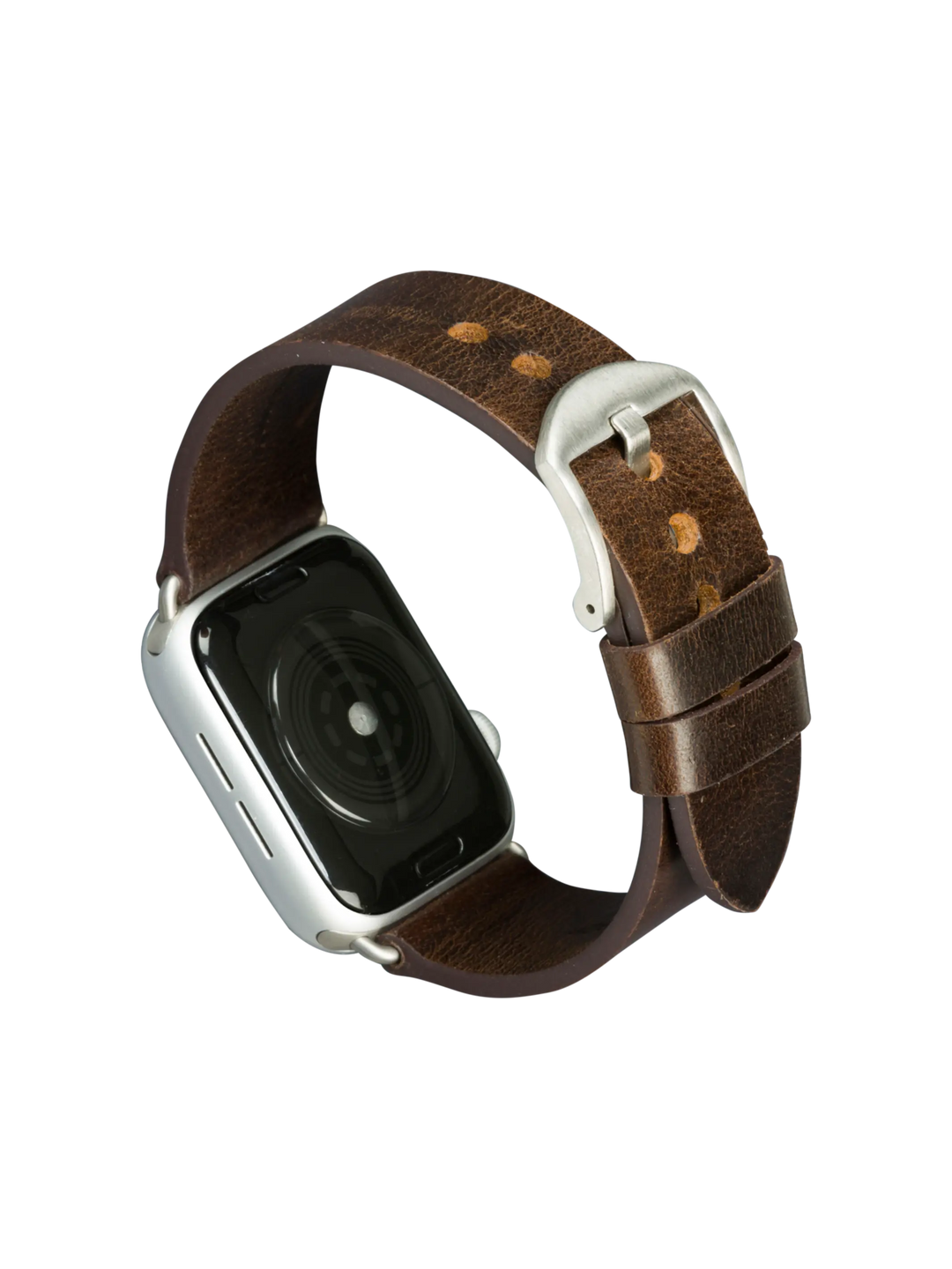 Bornholm - Watch Strap 44mm - Dark Brown/Silver Watch Strap