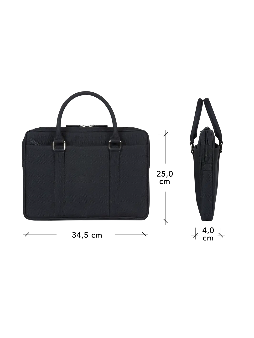 Stelvio - 14" Slim Laptop Bag Recycled - Black Computerbag