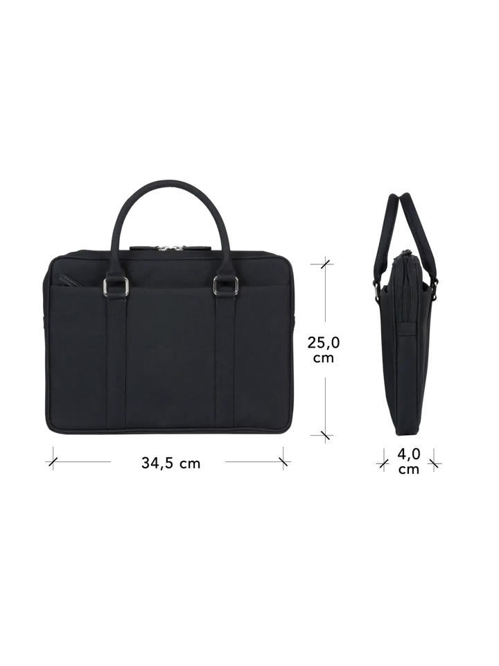 Stelvio - 14" Slim Laptop Bag Recycled - Black Computerbag