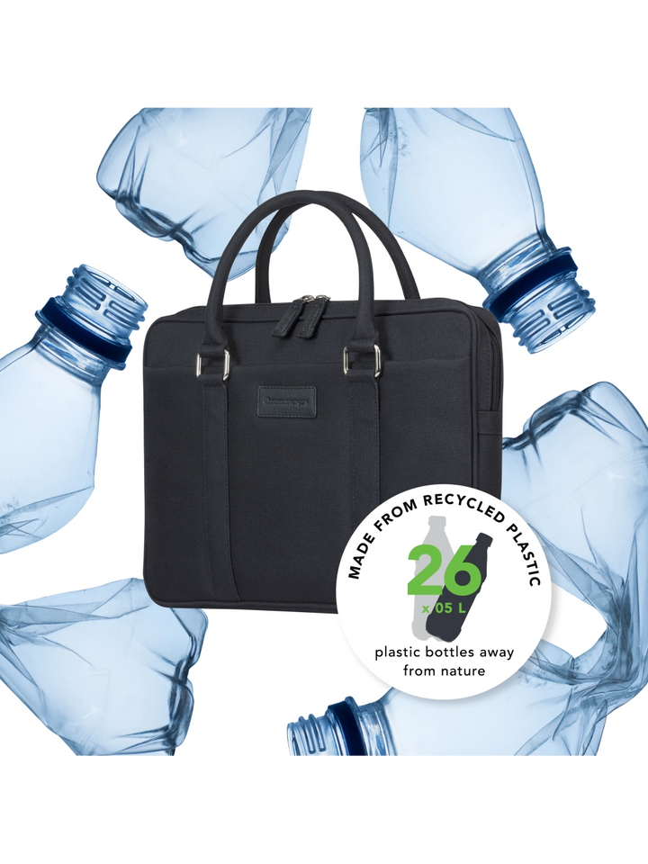 Stelvio - 14" Slim Laptop Bag Recycled - Black Computerbag