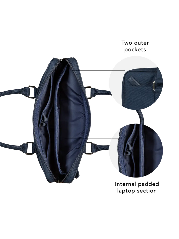 Stelvio - 14" Slim Laptop Bag Recycled - Blue Computerbag