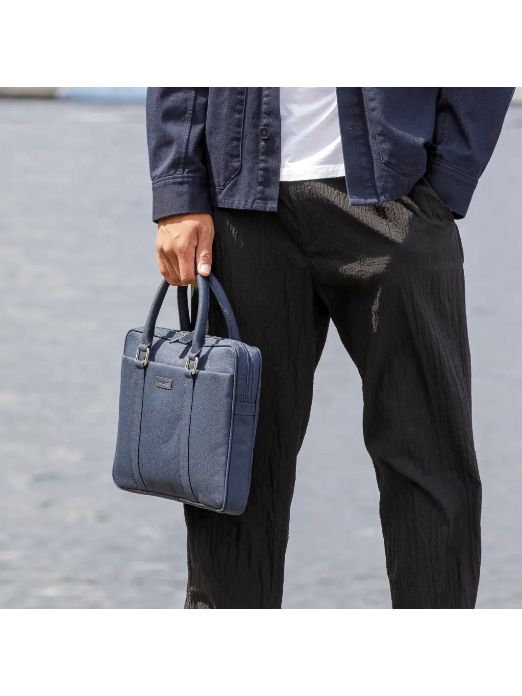 Stelvio - 14" Slim Laptop Bag Recycled - Blue Computerbag