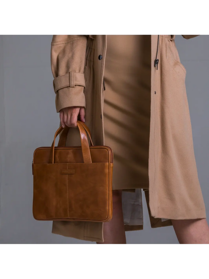 Silkeborg - 15" - Golden tan Computerbag