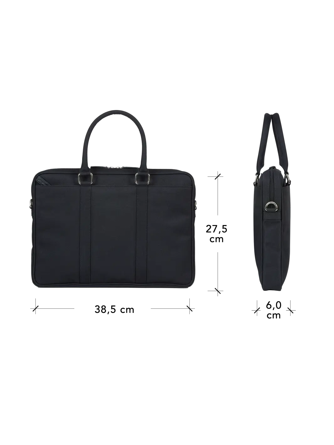 Fifth Avenue - 15" Laptop Bag Recycled - Black Backpack