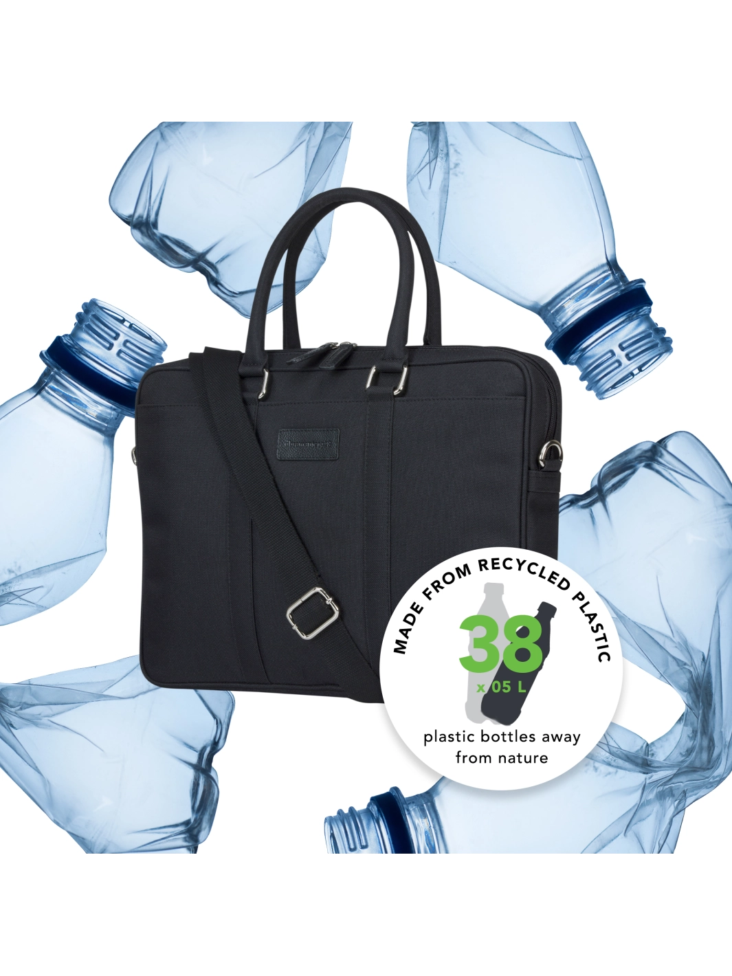 Fifth Avenue - 15" Laptop Bag Recycled - Black Backpack