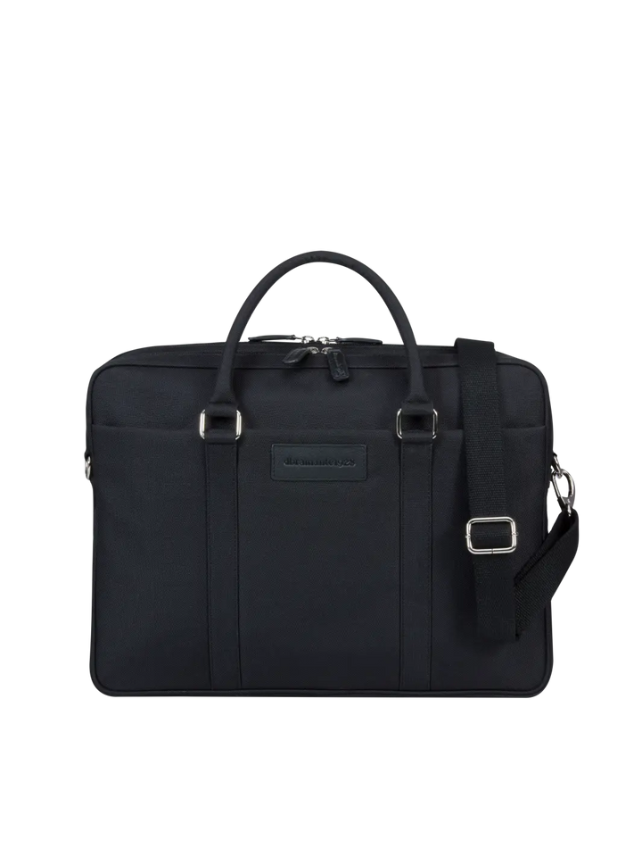 Ginza - 16” Duo Pocket Laptop Bag Recycled - Black Computerbag