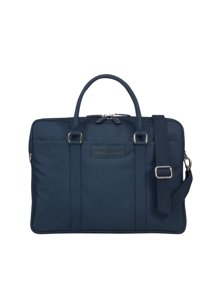 Ginza - 16” Duo Pocket Laptop Bag Recycled - Blue Computerbag