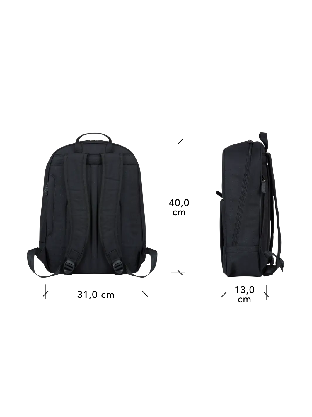 Champs-Elysees - 15" Laptop Backpack Recycled - Black Backpack