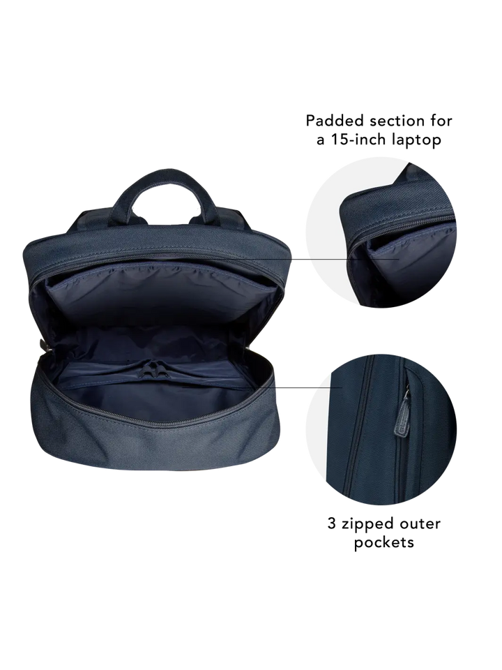 Champs-Elysees - 15" Laptop Backpack Recycled - Blue Backpack