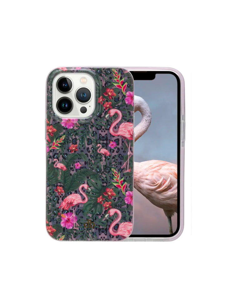 Capri Tropical Flamingo iPhone 13 Pro Phone Cases