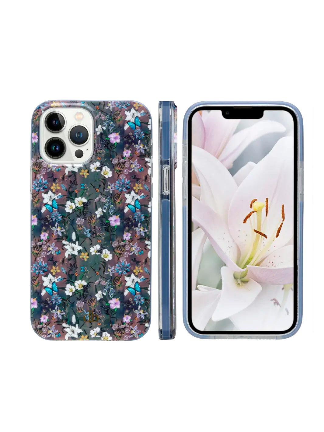 Capri White Lillys iPhone 13 Pro Max Phone Cases