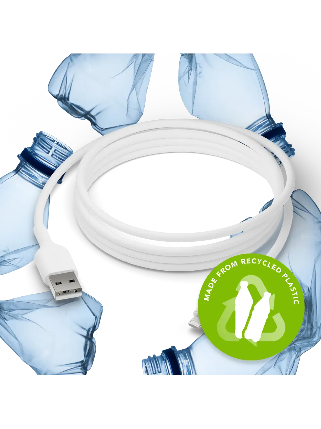 re-charge - Cable 2m USB-A to Lightning - White Cables