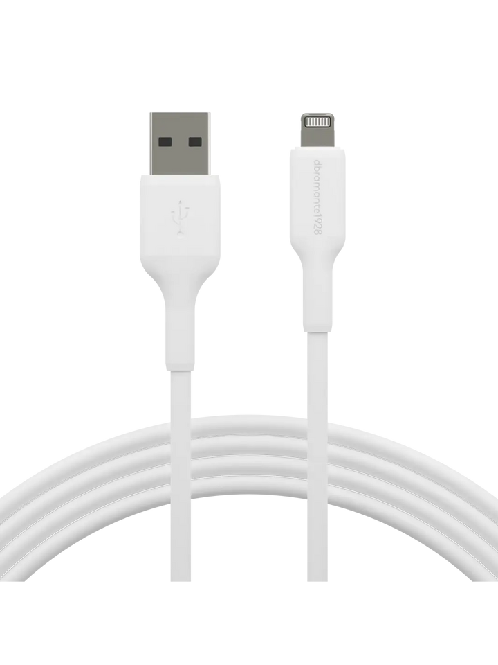 re-charge - Cable 2m USB-A to Lightning - White Cables