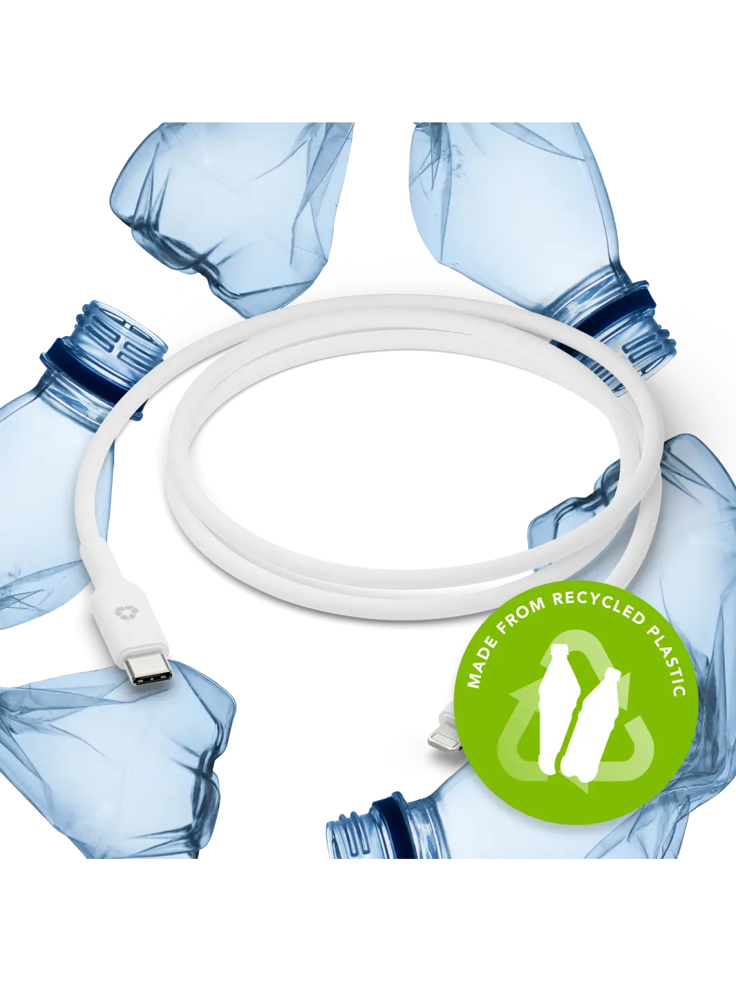 re-charge - Cable 1m USB-C to Lightning - White Cables