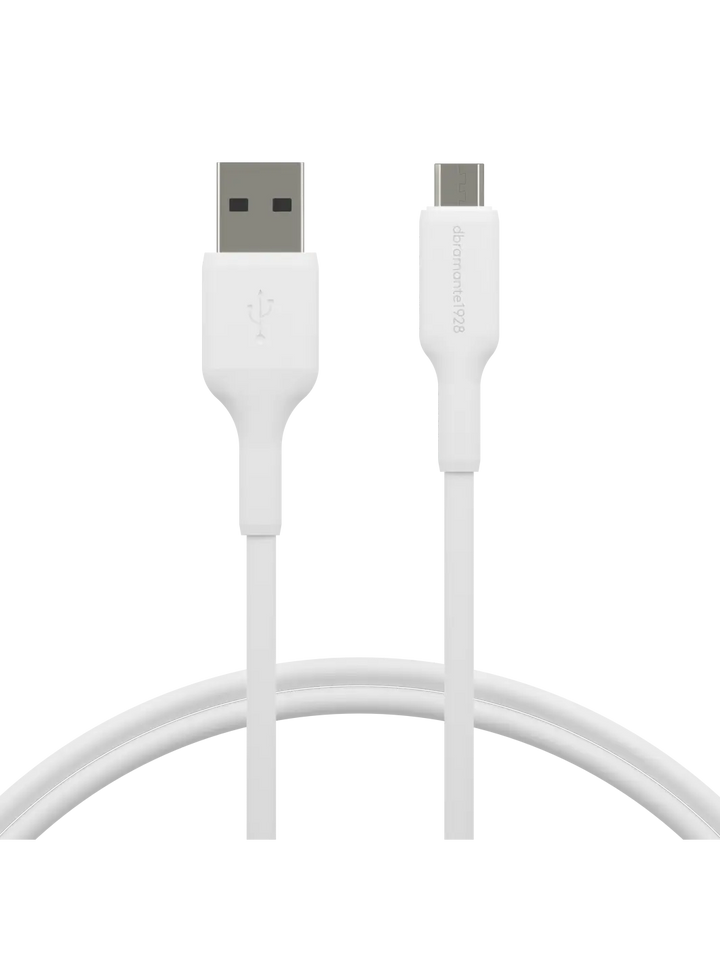 re-charge - Cable 1m USB-A to Micro USB - White Cables