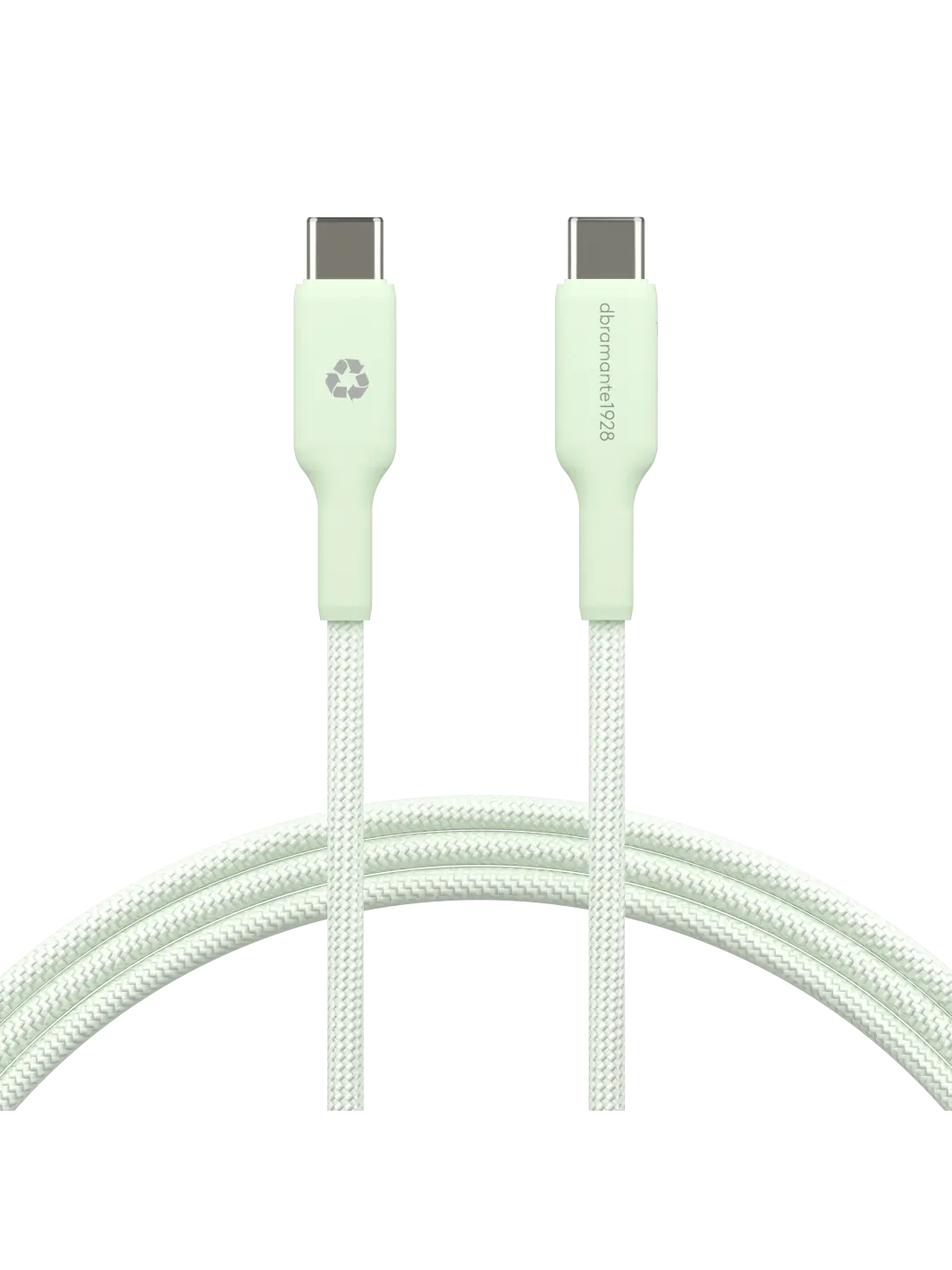 re-charge - Geflochtenes Kabel 1,5m USB-C auf USB-C 60W - Grau