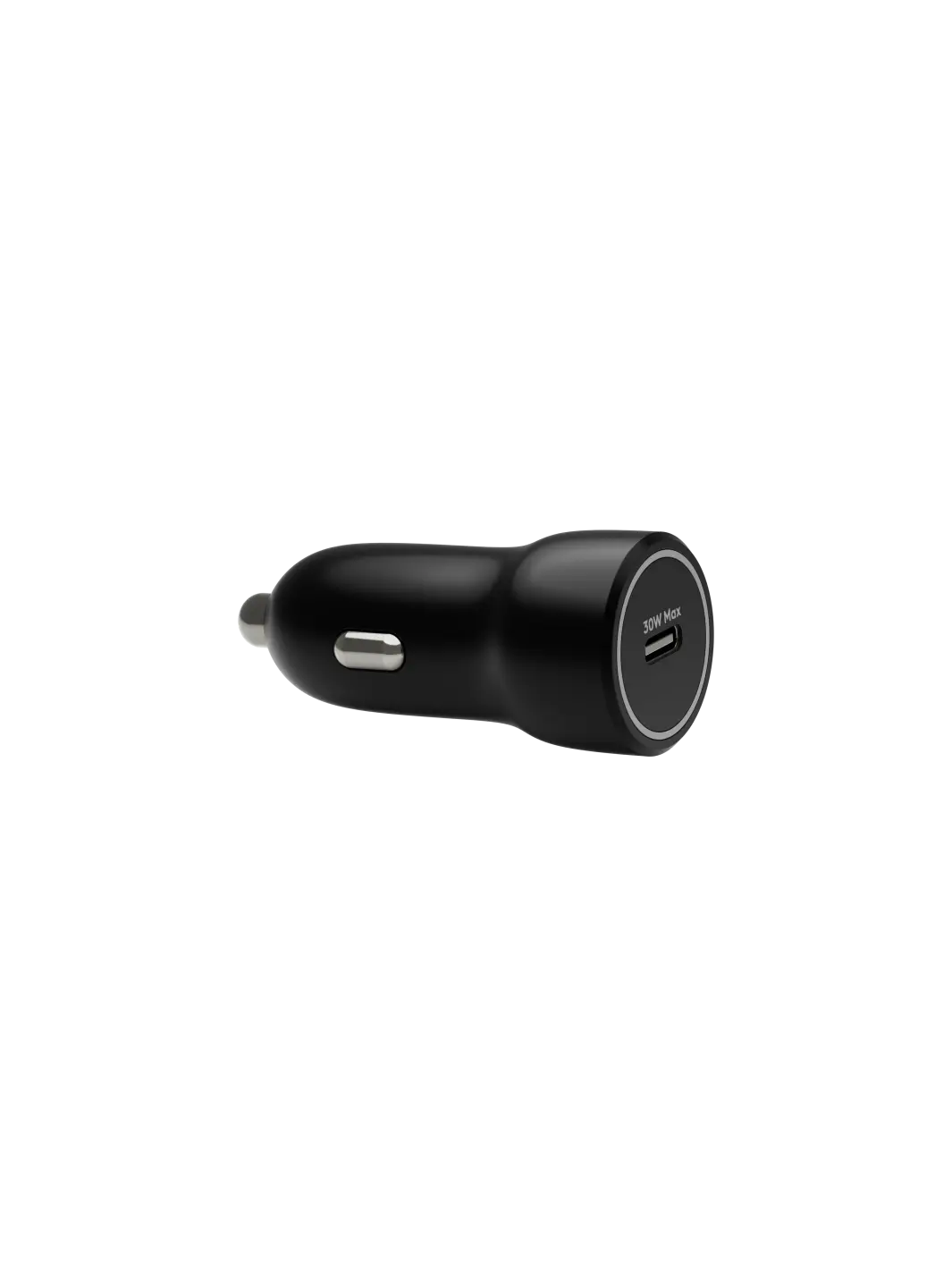 re-charge - Car Charger - USB-C 30W - Black Car Charger