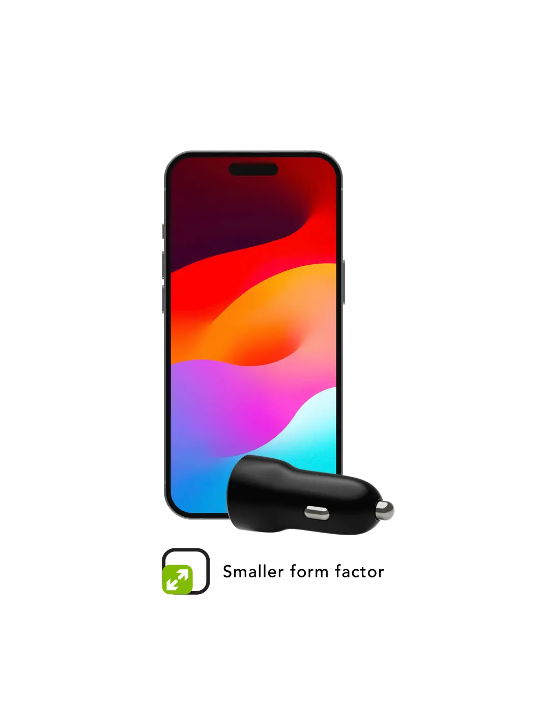 re-charge - Car Charger - USB-C 30W - Black Car Charger