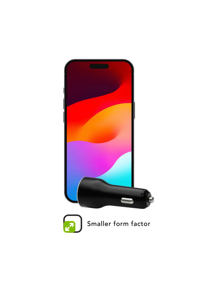 re-charge - Car Charger - USB-C 65W - Black Car Charger