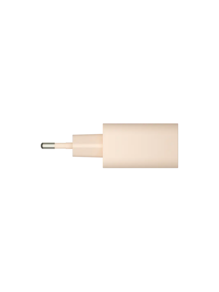 re-charge - EU-Wandladegerät USB-C 20W+USB-A 18W - Beige