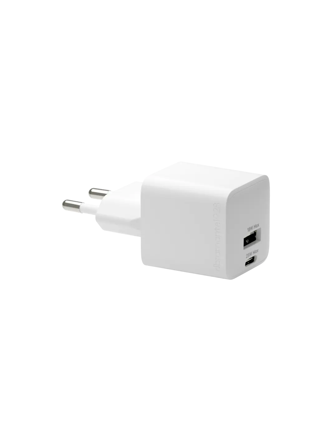 re-charge Pro - EU Wall Charger USB-C 25W + USB-A 18W - White Power Adapters & Chargers