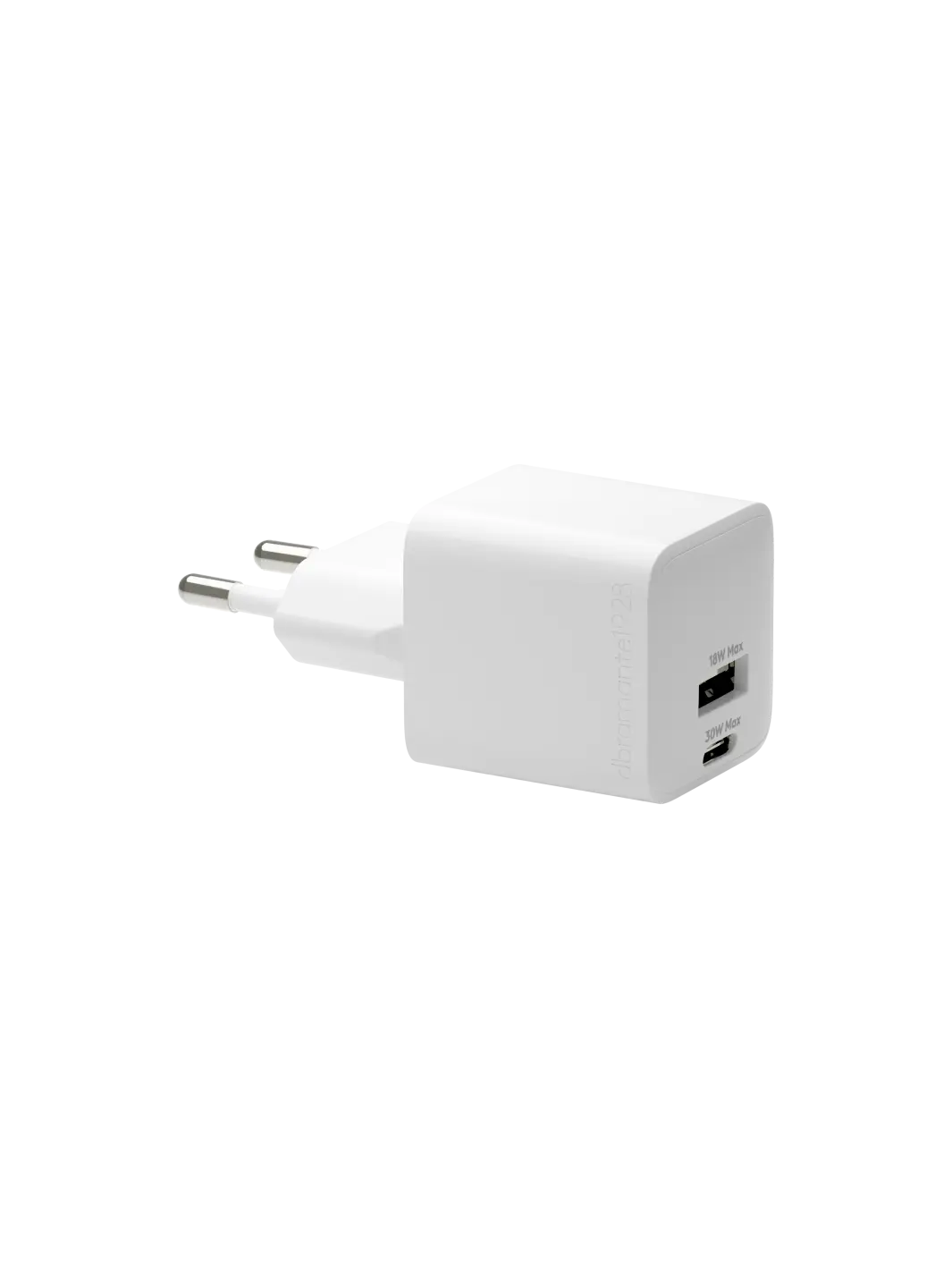 re-charge Pro - EU Wall Charger USB-C 30W + USB-A 18W - White Power Adapters & Chargers
