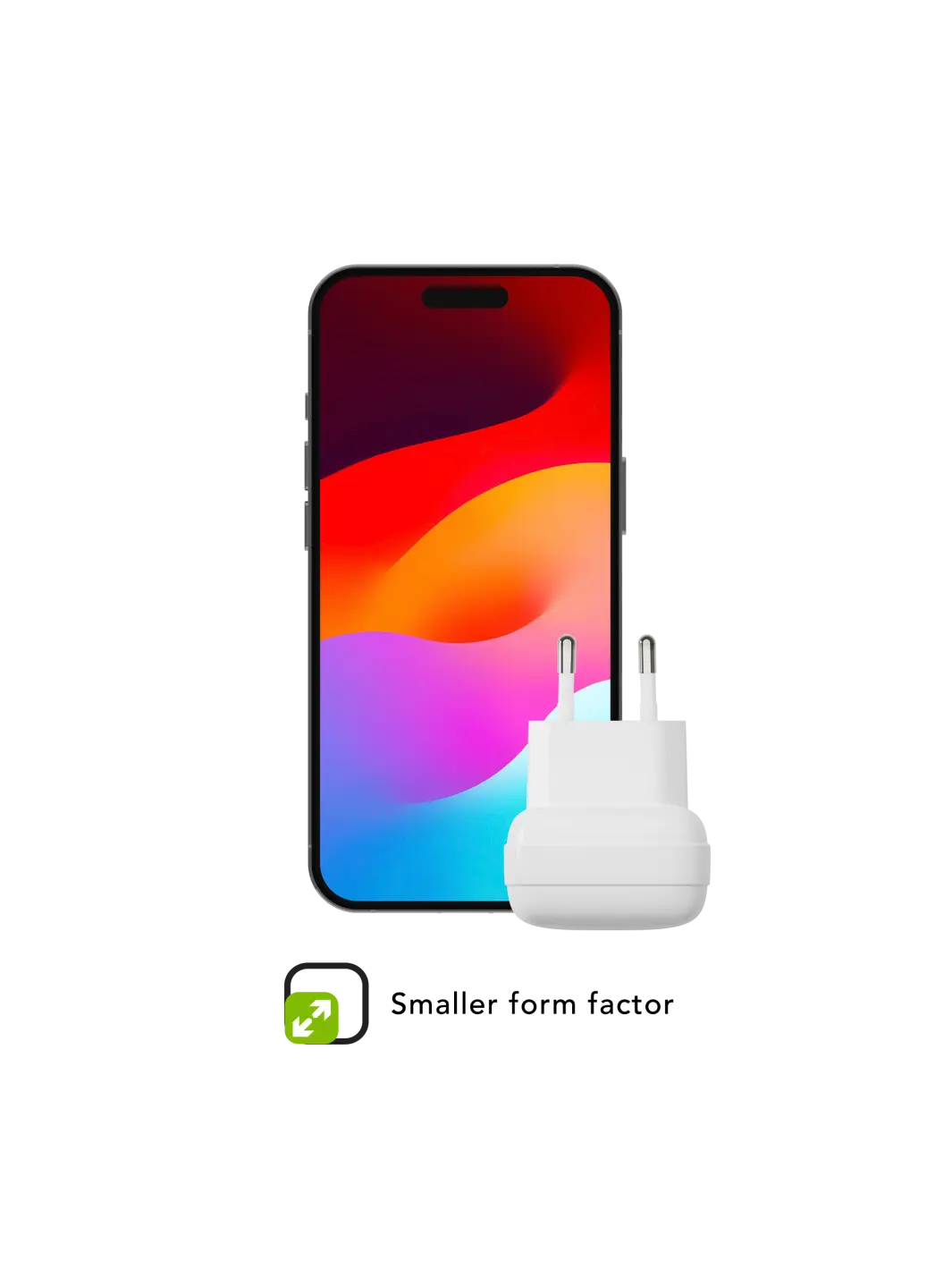 re-charge Pro - EU Flat Wall Charger 2xUSB-C 20W - White Power Adapters & Chargers