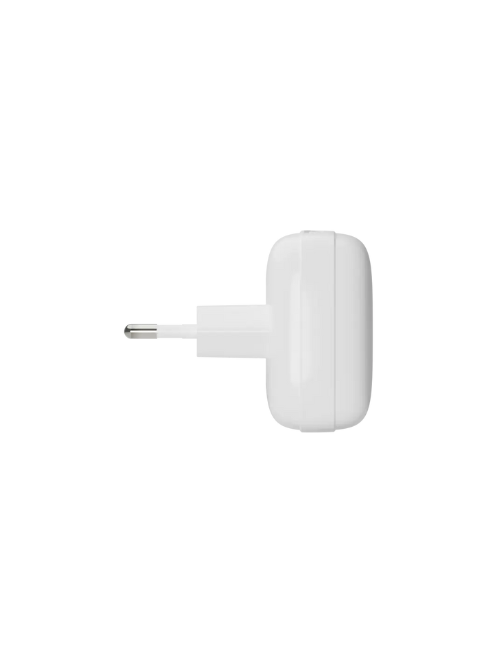 re-charge Pro - EU Flat Wall Charger 2xUSB-C 20W - White Power Adapters & Chargers