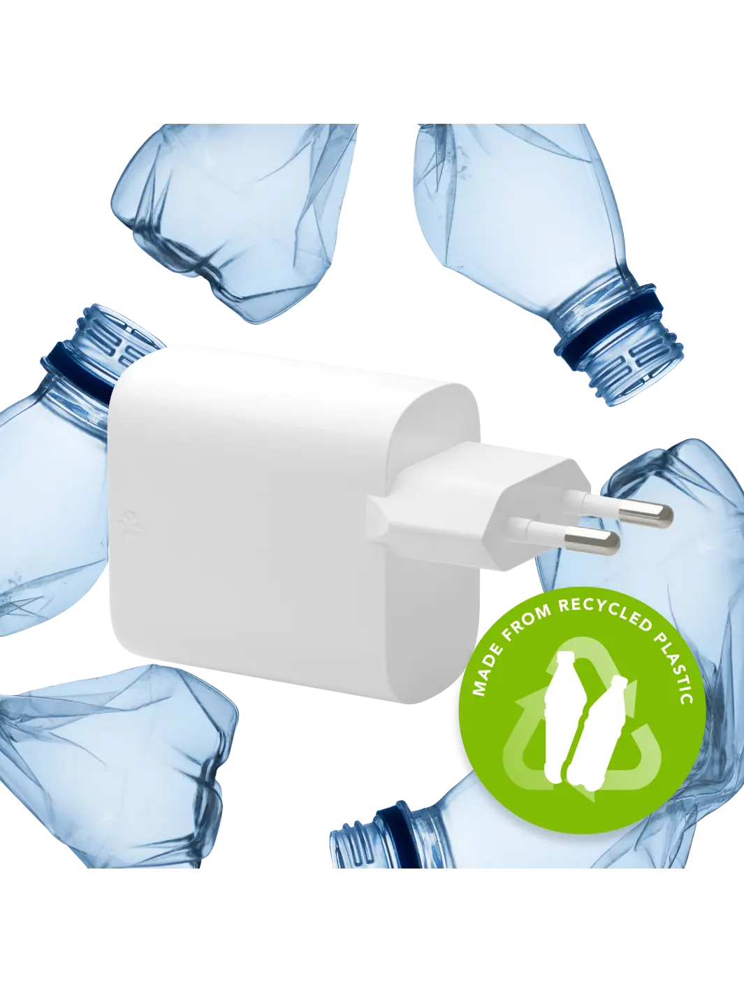re-charge Pro - EU Wall Charger USB-C 45W - White Power Adapters & Chargers