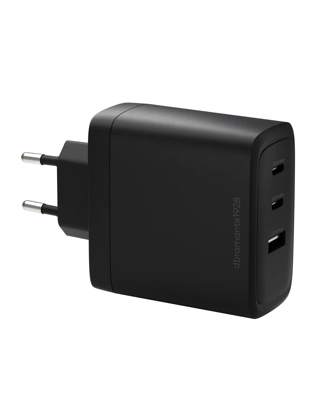 re-charge IT - EU Wall Charger - 2xUSB-C 100W + 1xUSB-A - Black Wall charger