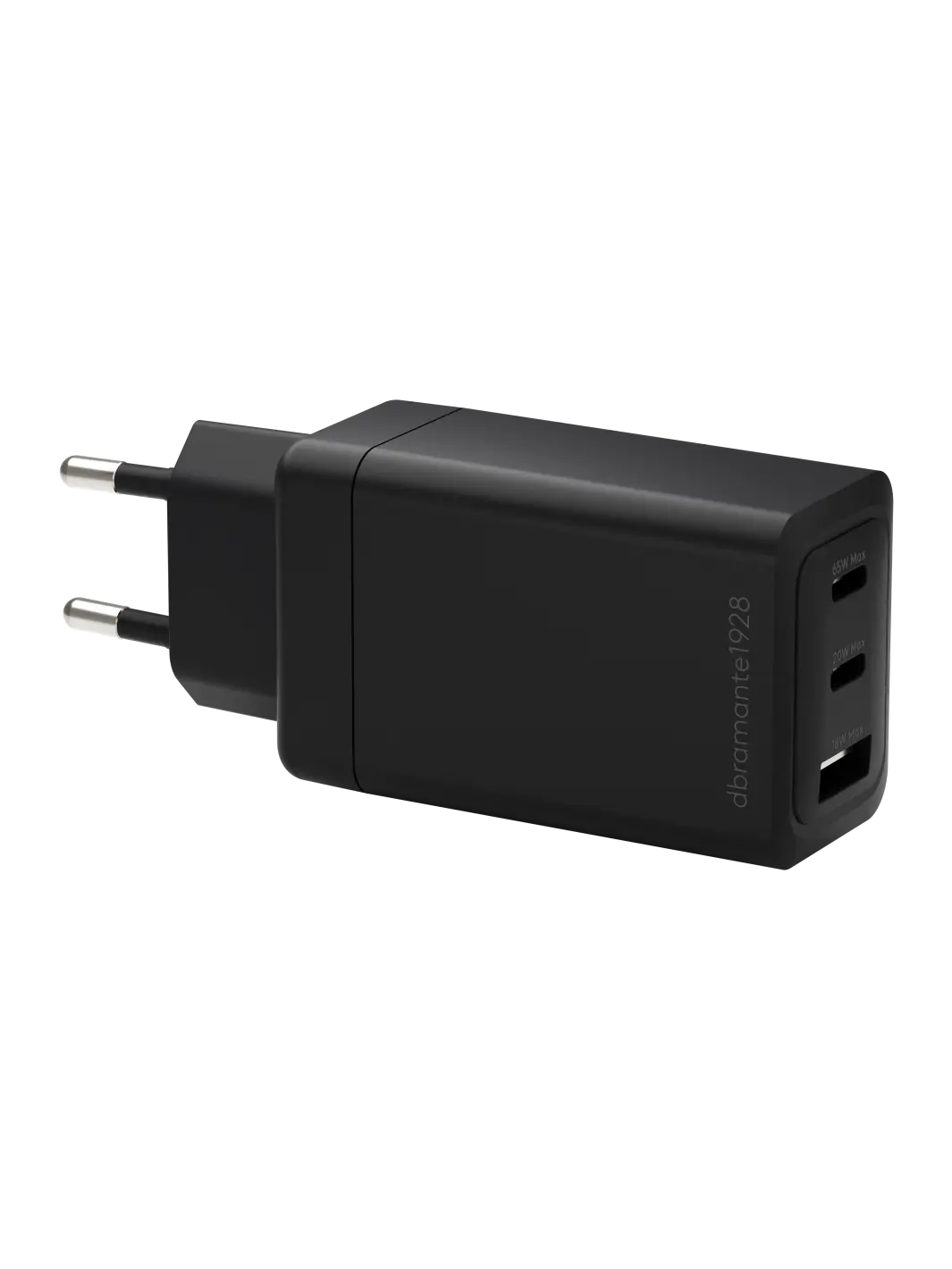 re-charge IT - EU Wall Charger - 1xUSB-C 20W + 1xUSB-C 65W + 1xUSB-A 18W - Black Wall charger