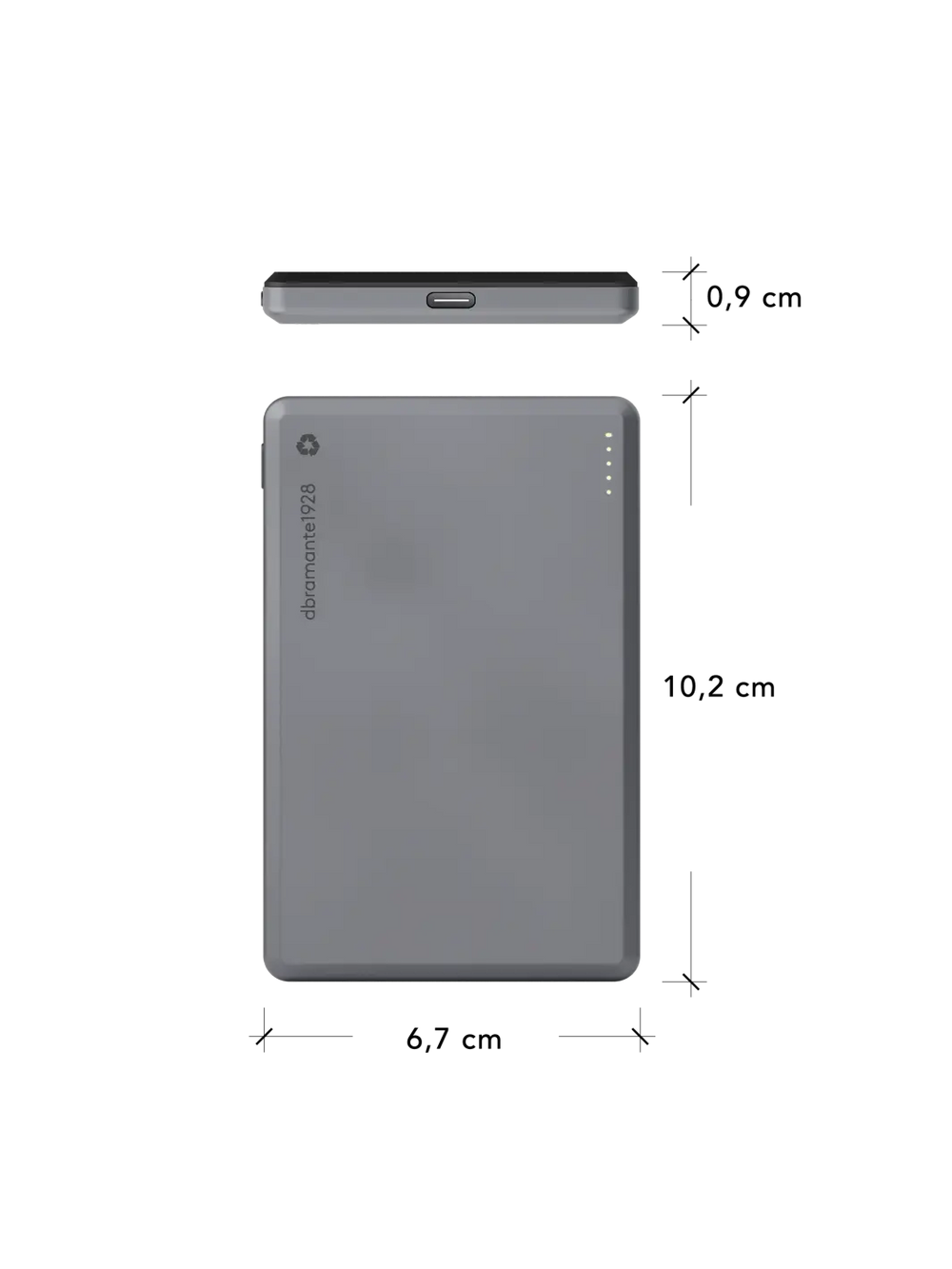 re-charge - Power Bank 5K Magsafe - Grey Power Bank