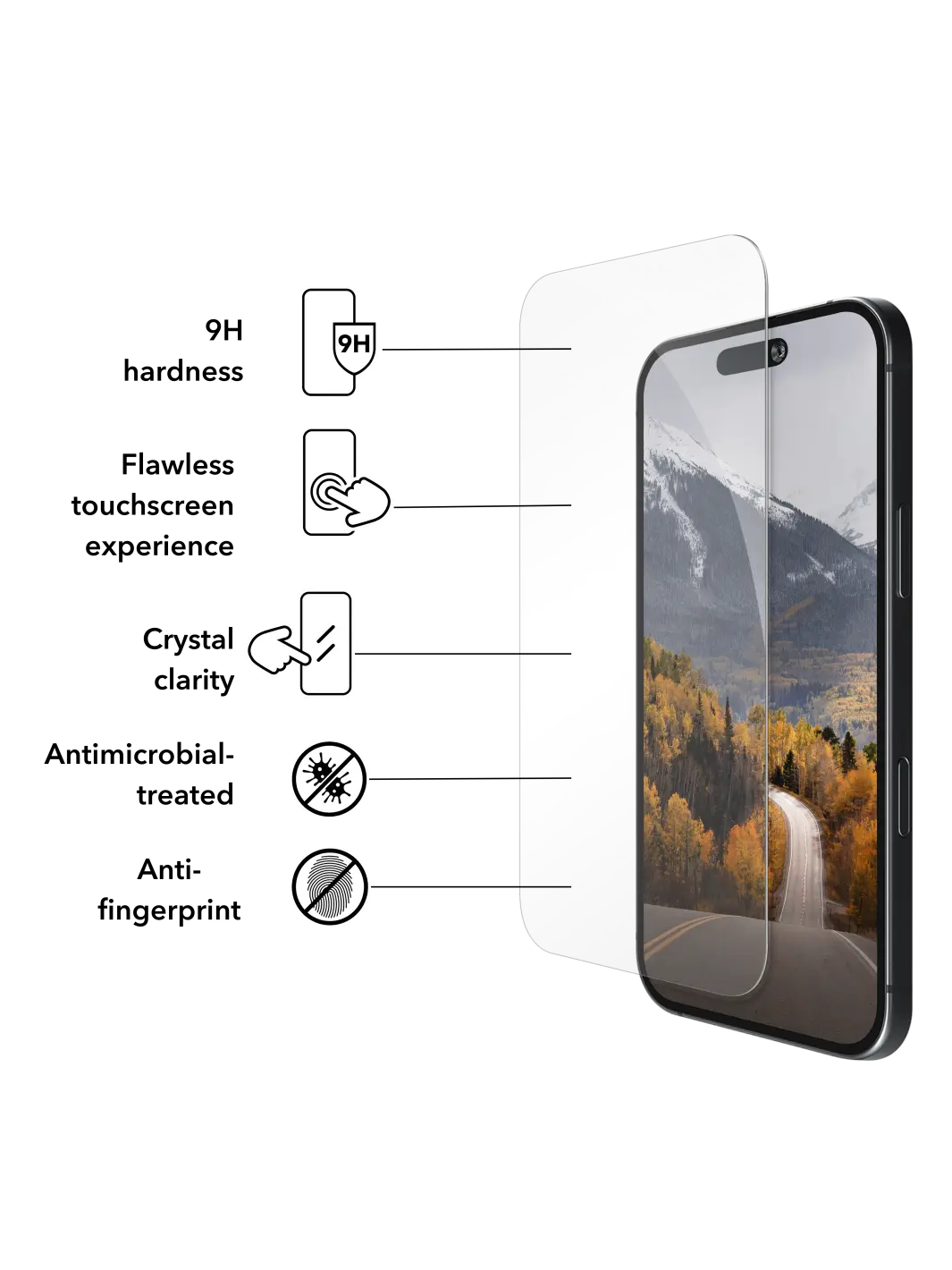 eco-protect - iPhone 17 / 16 Pro - Clear Screen Protection