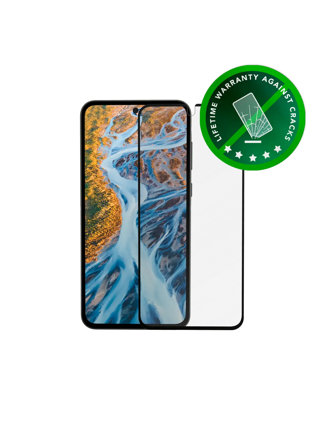 eco-shield - Galaxy A05s - Black Edge Screen Protection