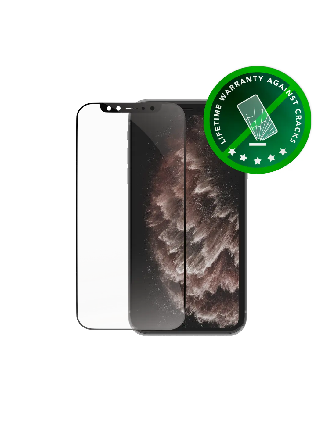 eco-shield - iPhone X/Xs/11 Pro - Black Edge Screen Protection