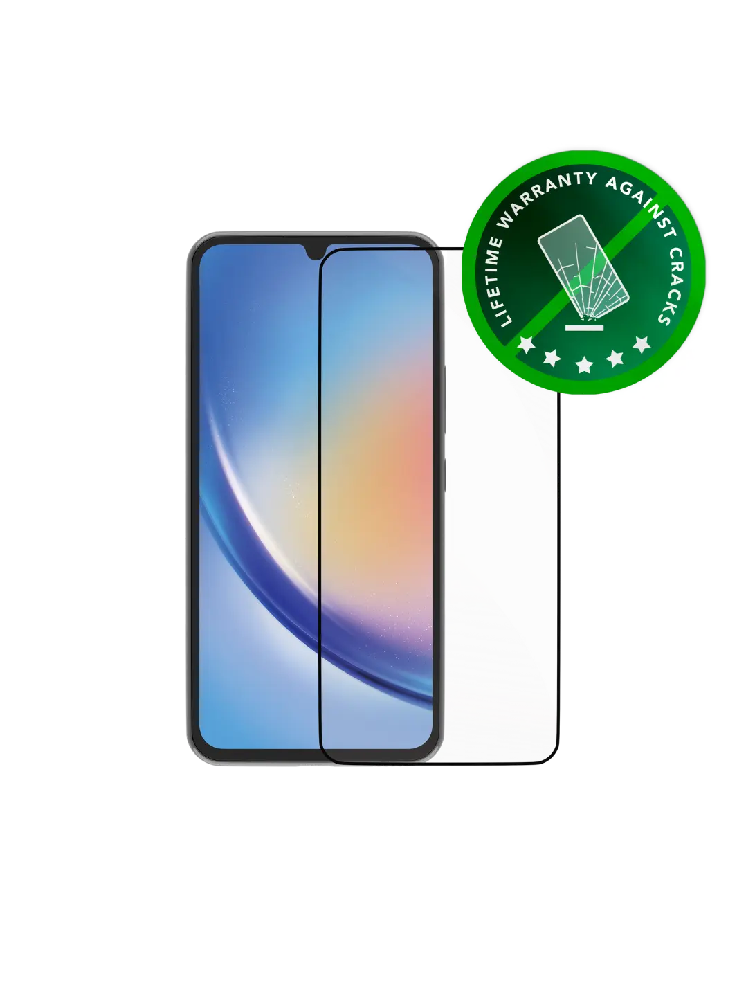 eco-shield - Galaxy A34 - Black Edge Screen Protection