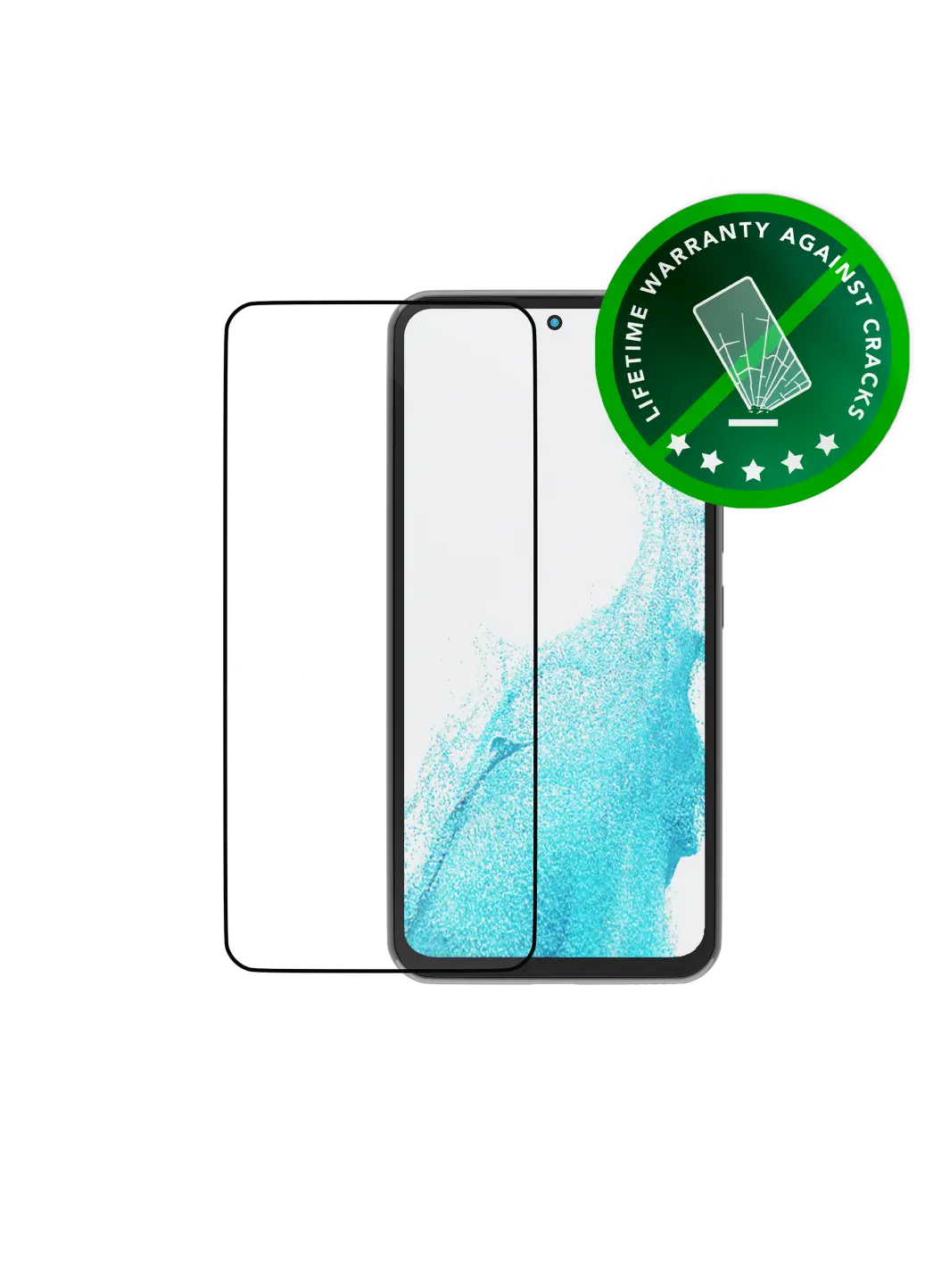 eco-shield - Galaxy A54 - Black Edge Screen Protection
