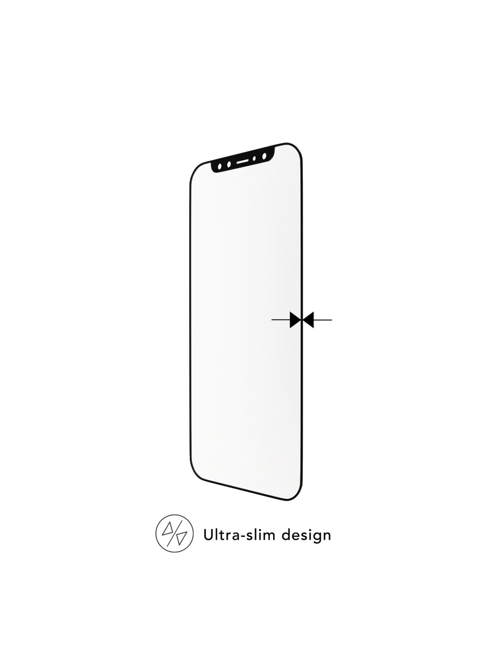 eco-shield - iPhone 12/12 Pro - Black edge Screen Protection