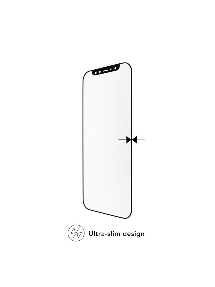 eco-shield - iPhone 12/12 Pro - Black edge Screen Protection