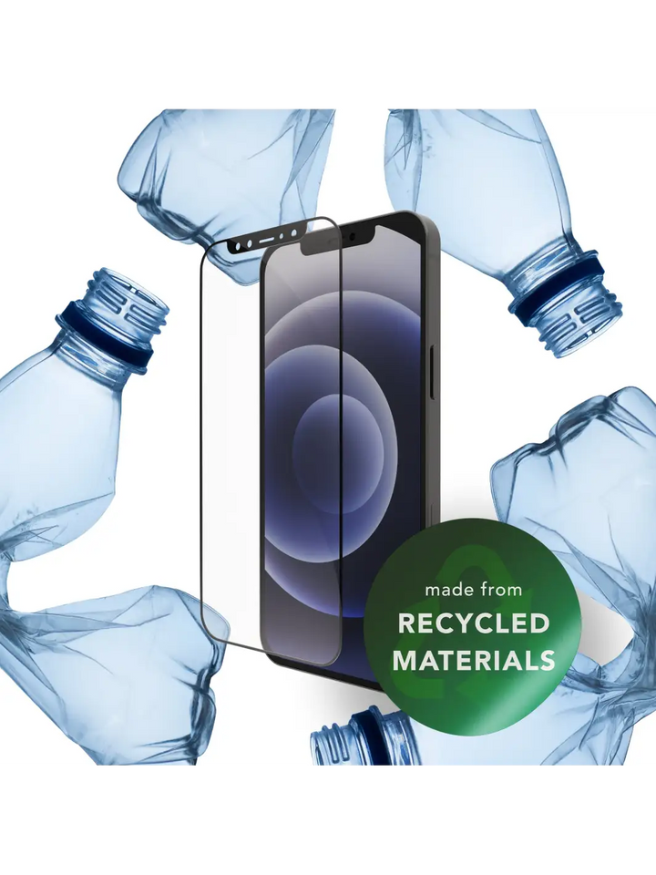 eco-shield - iPhone 12/12 Pro - Black edge Screen Protection