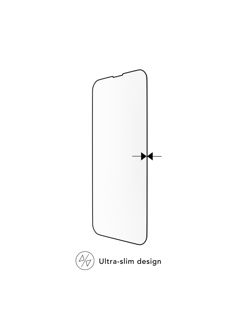 eco-shield - iPhone 13 Pro Max/14 Plus - Black edge Screen Protection