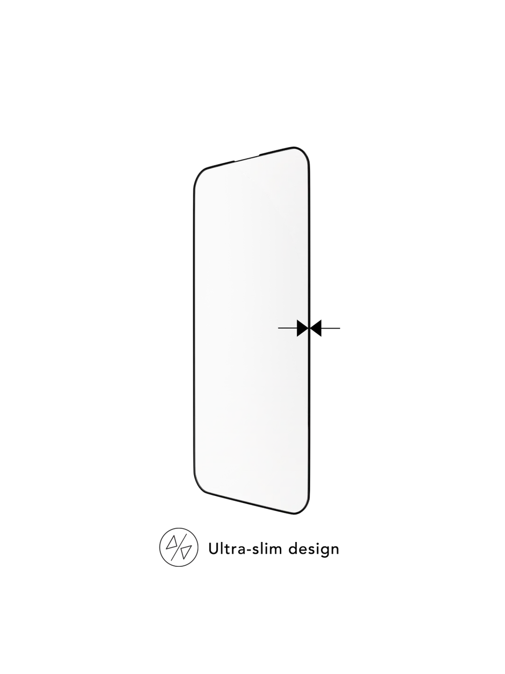 eco-shield - iPhone 15 Pro Max - Black edge Screen Protection