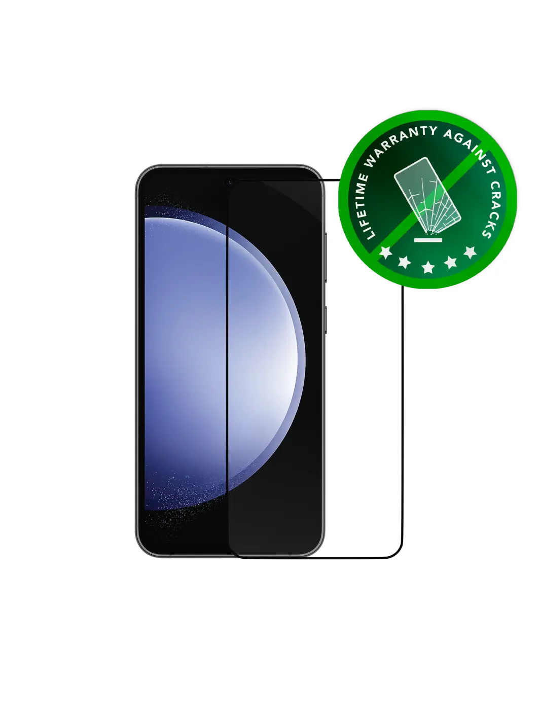 eco-shield - Galaxy S23 FE - Black Edge Screen Protection