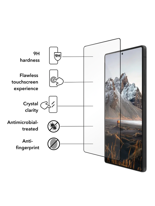 eco-shield D3O - Galaxy S25 Ultra - Black Edge Screen Protection