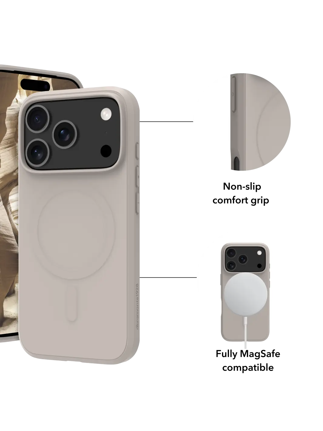 Greenland Pro MagSafe - iPhone 17 Pro - Sandstone Phone Case