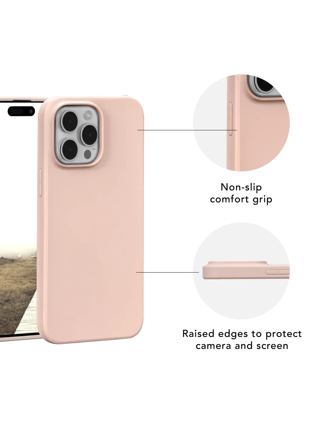 Greenland Pink Sand iPhone 15 Pro Phone Cases