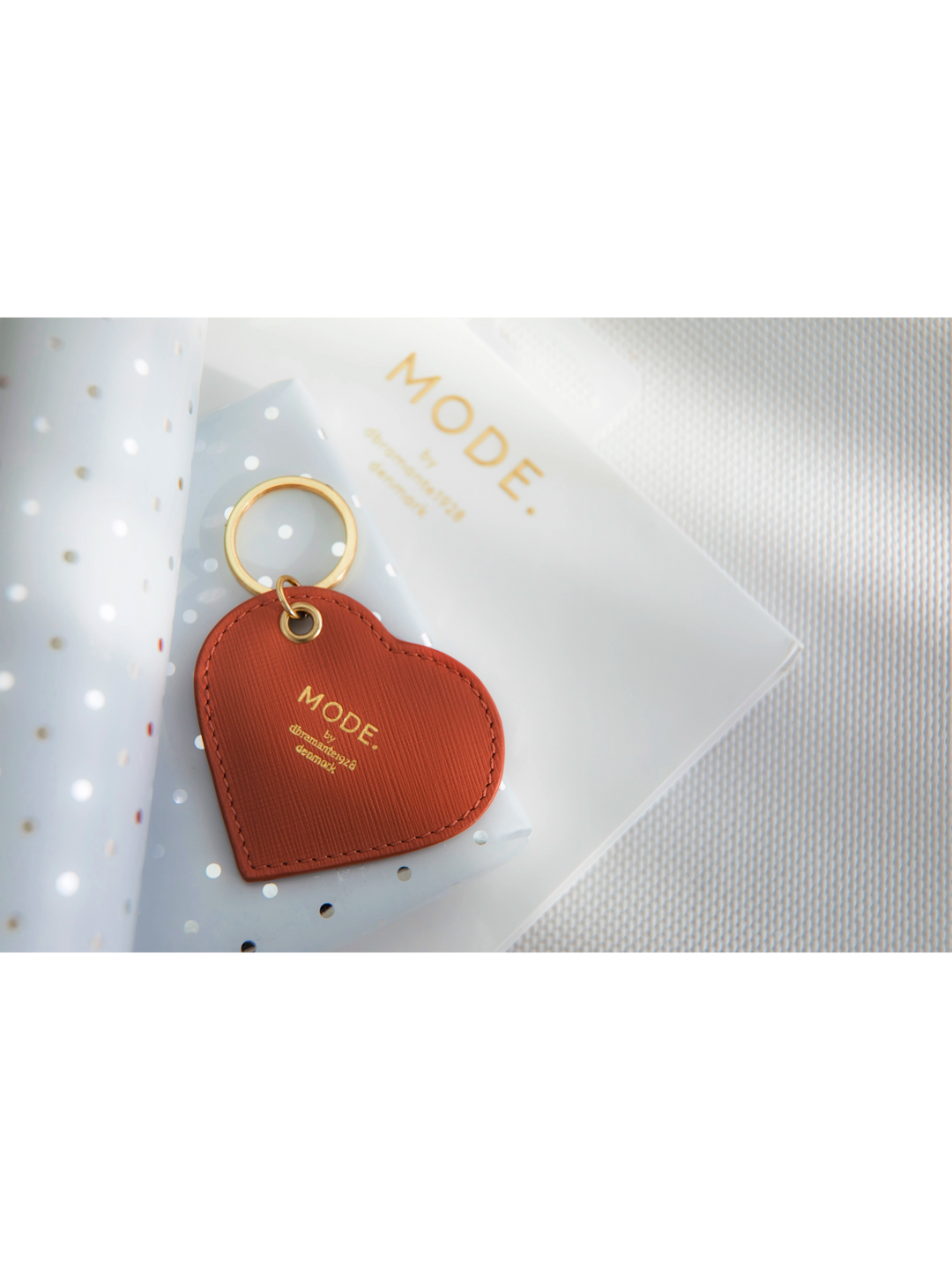 MODE. Heart Key ring - Rusty Rose Key rings