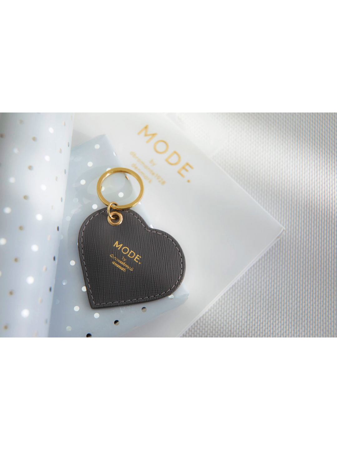 MODE. Heart Key ring - Shadow Grey Key rings