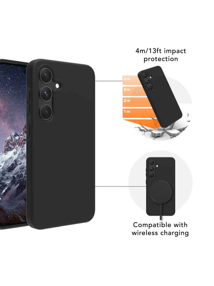 Iceland Ultra D3O Black Galaxy S24+ Phone Cases