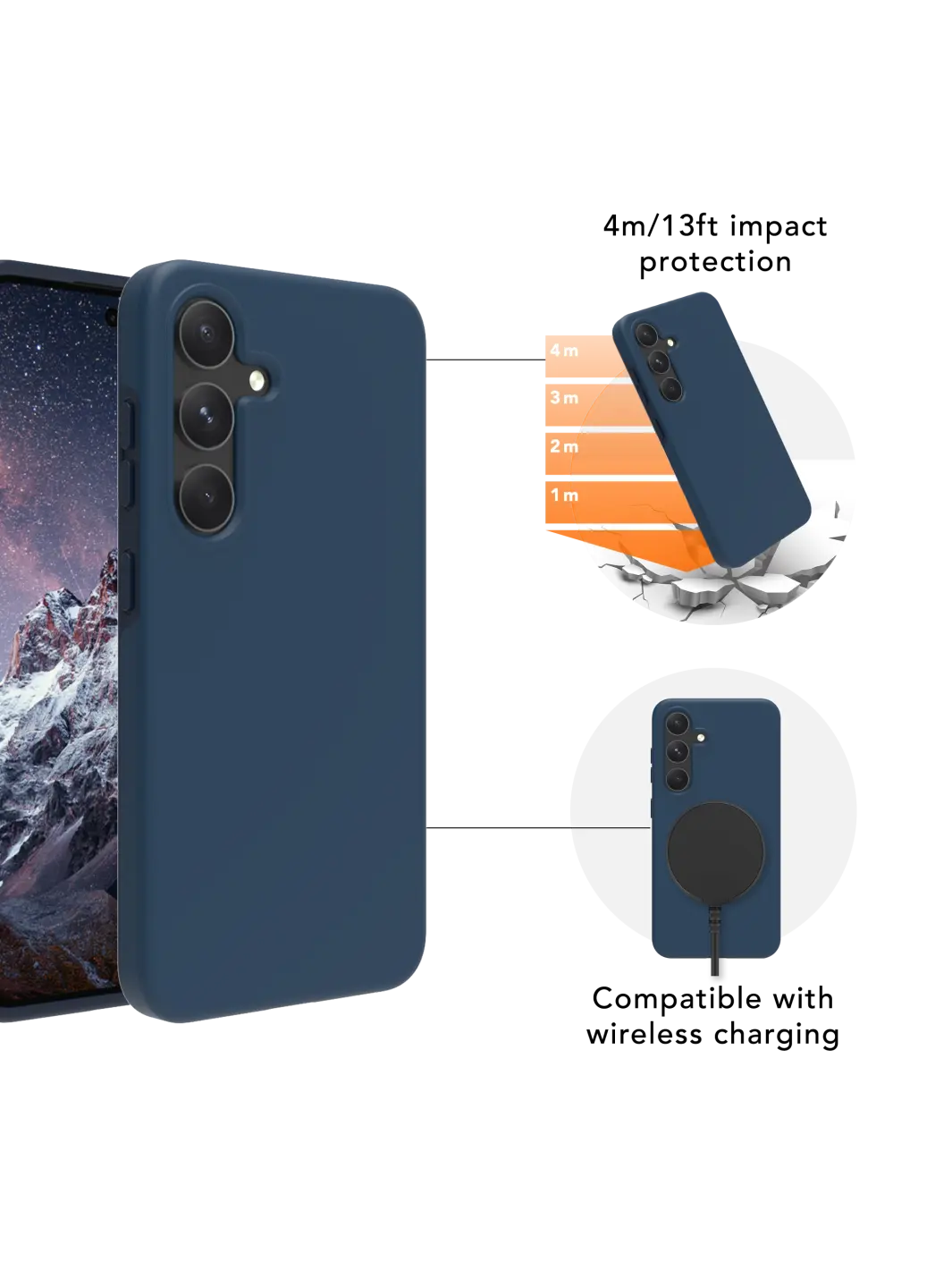 Iceland Ultra D3O Blue Galaxy S24+ Phone Cases